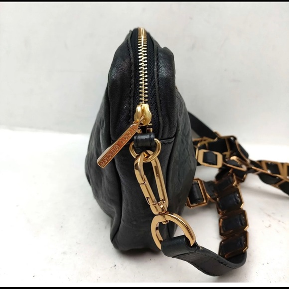 ♥️🥰100% Authentic Tory Burch Black Leather Crossbody Bag - Picture 6 of 14